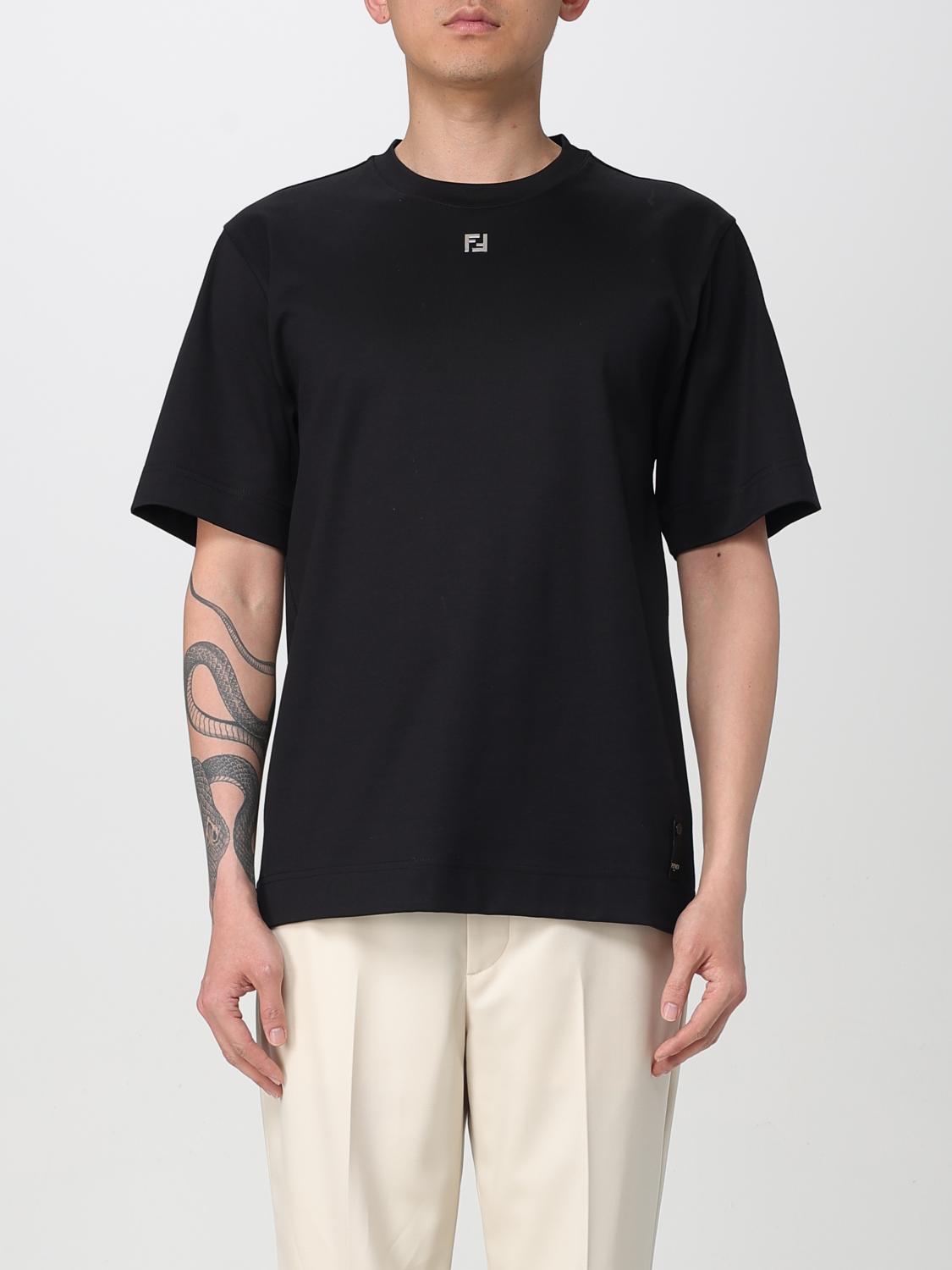 Tシャツ・カットソー FENDI Men T-shirt Black FY0936ARYY F0QA1