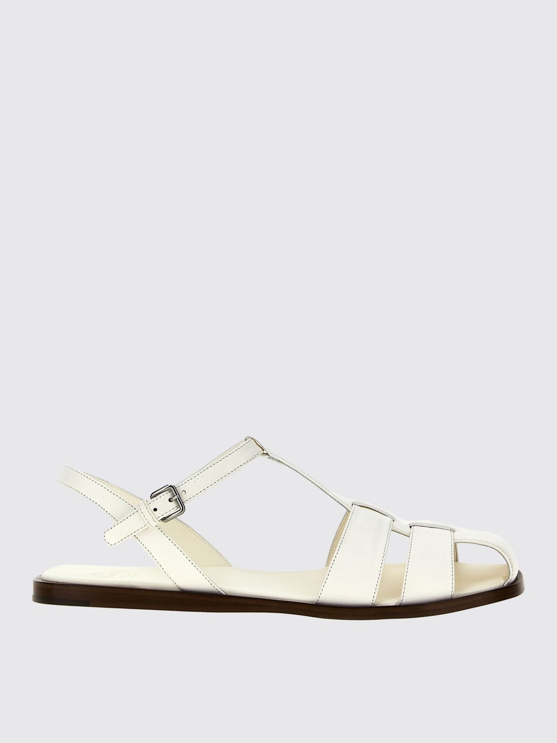 シューズ・サンダルその他 CHURCH'S Woman Flat sandals Ivory DX01139QL F0ALL