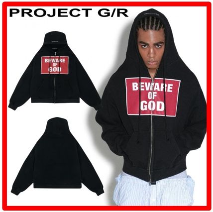 国内発送 PROJECT G/R☆Beware of God ジップアップパーカー PROJECT G/R プロジェクト ジーアール SS25 BE AWARE OF GOD ZIP