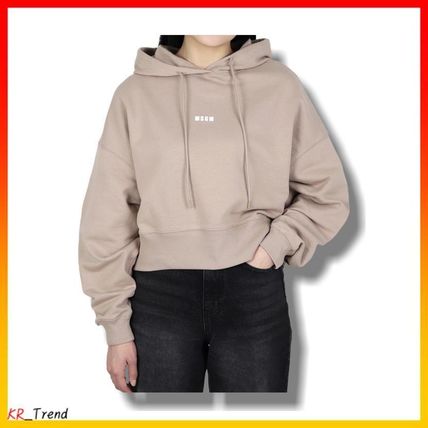 送料無料 通販 ファッション クロップド MSGM(エムエスジイエム) トップス(レディース トレーナー+スウェット