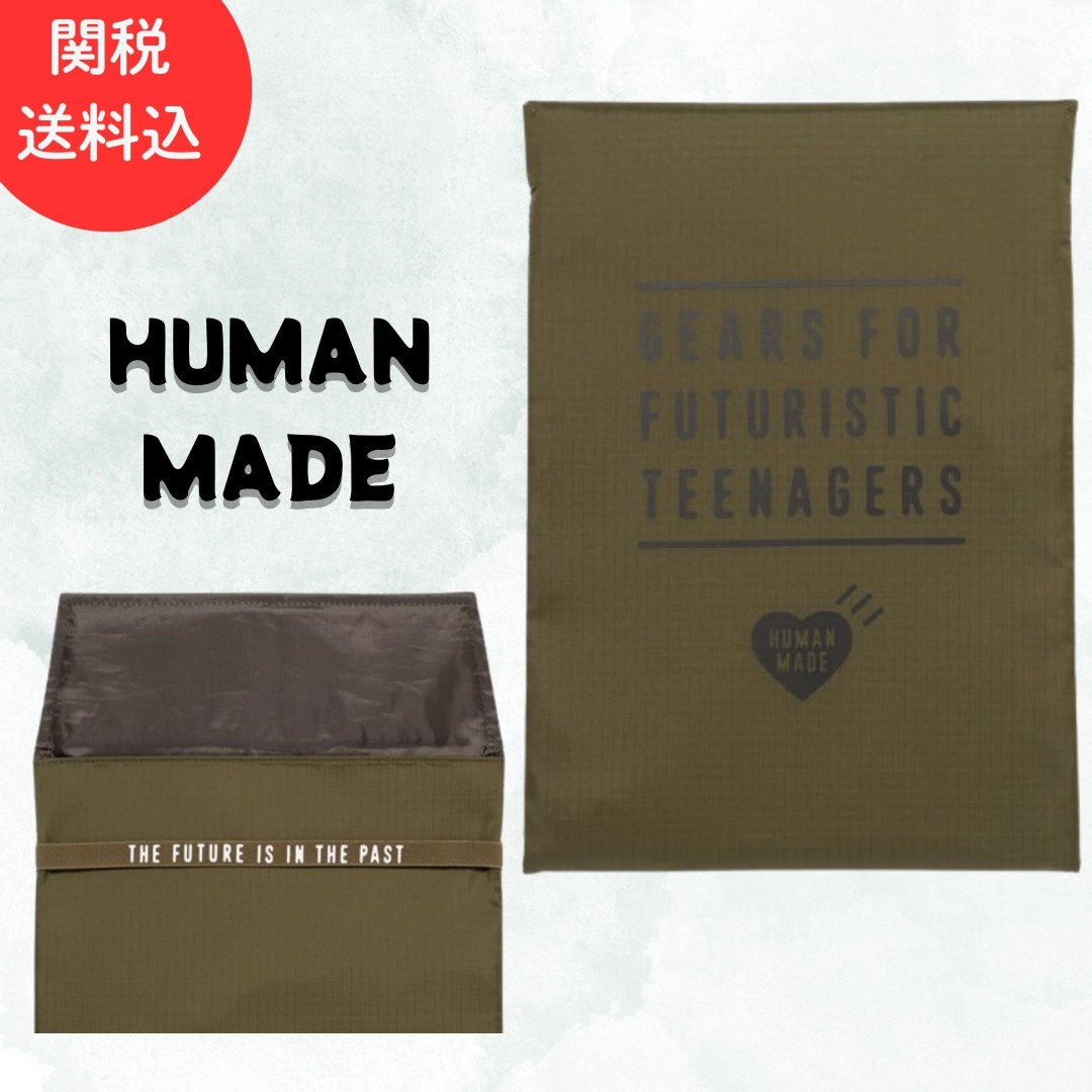 【HUMAN MADE】NYLON PC/TABLET CASE 16 INCH☆ロゴ 無地 ハート