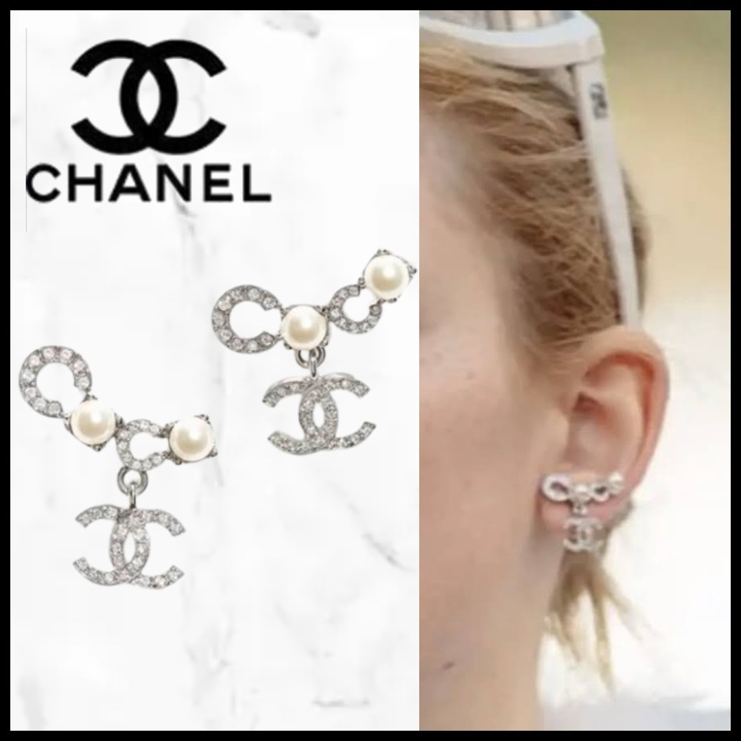 【パールが華やか♡25SS】CHANEL CCロゴ ピアス