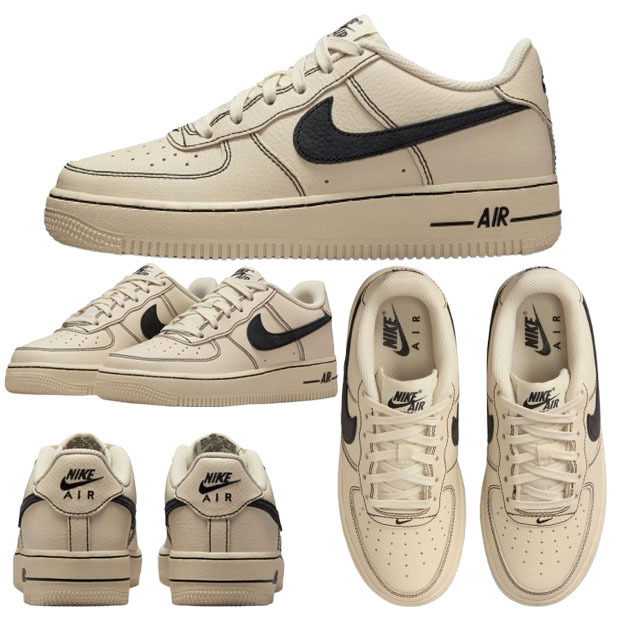 Nike Air Force 1 GS ライトカーキ ステッチ 大人もOK 送関込
