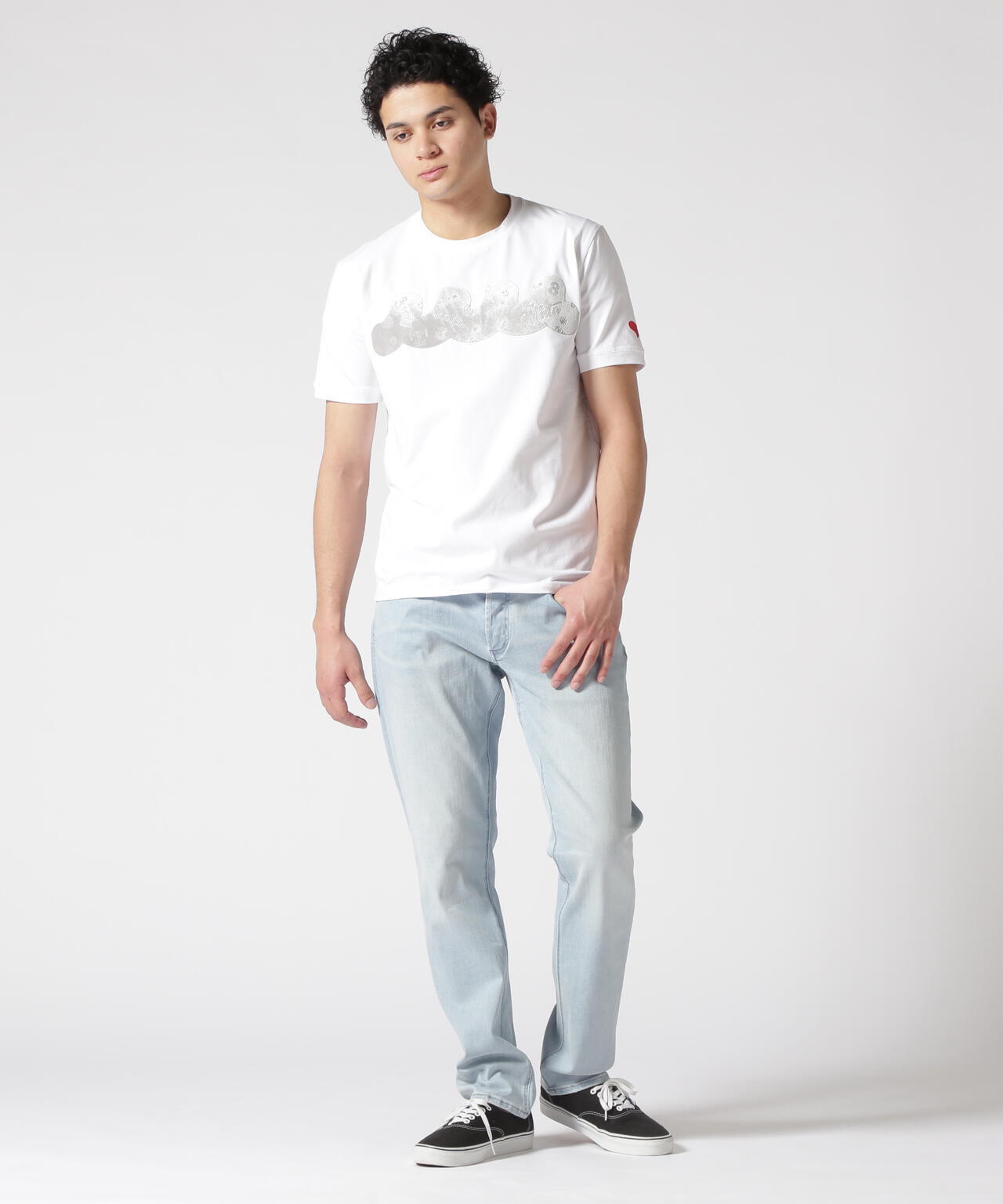 別注】mutaムータ FLOCKY WAVE TEE 半袖Tシャツ
