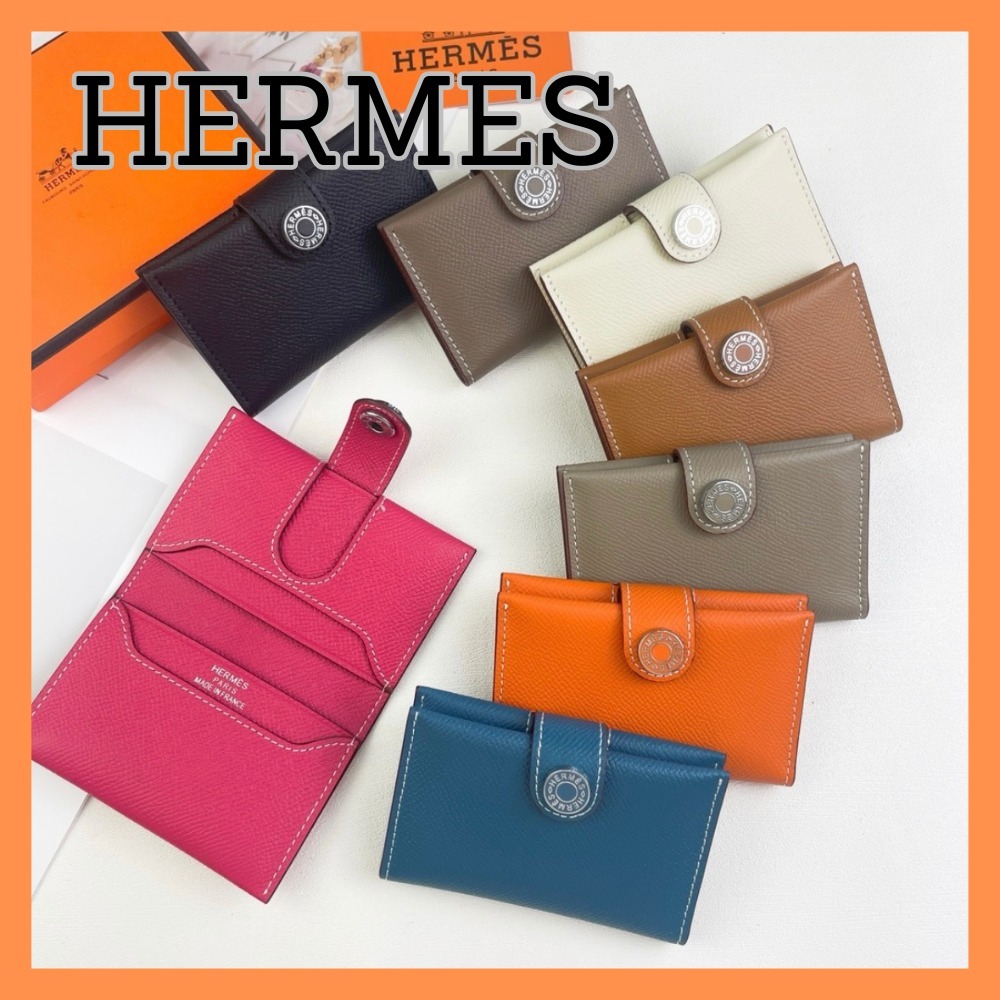 【好きなデザインを選べる♪】HERMES セリエボタン カードケース