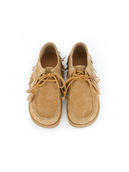 靴・ブーツ・サンダルその他 Fringe Moc Shoes Camel