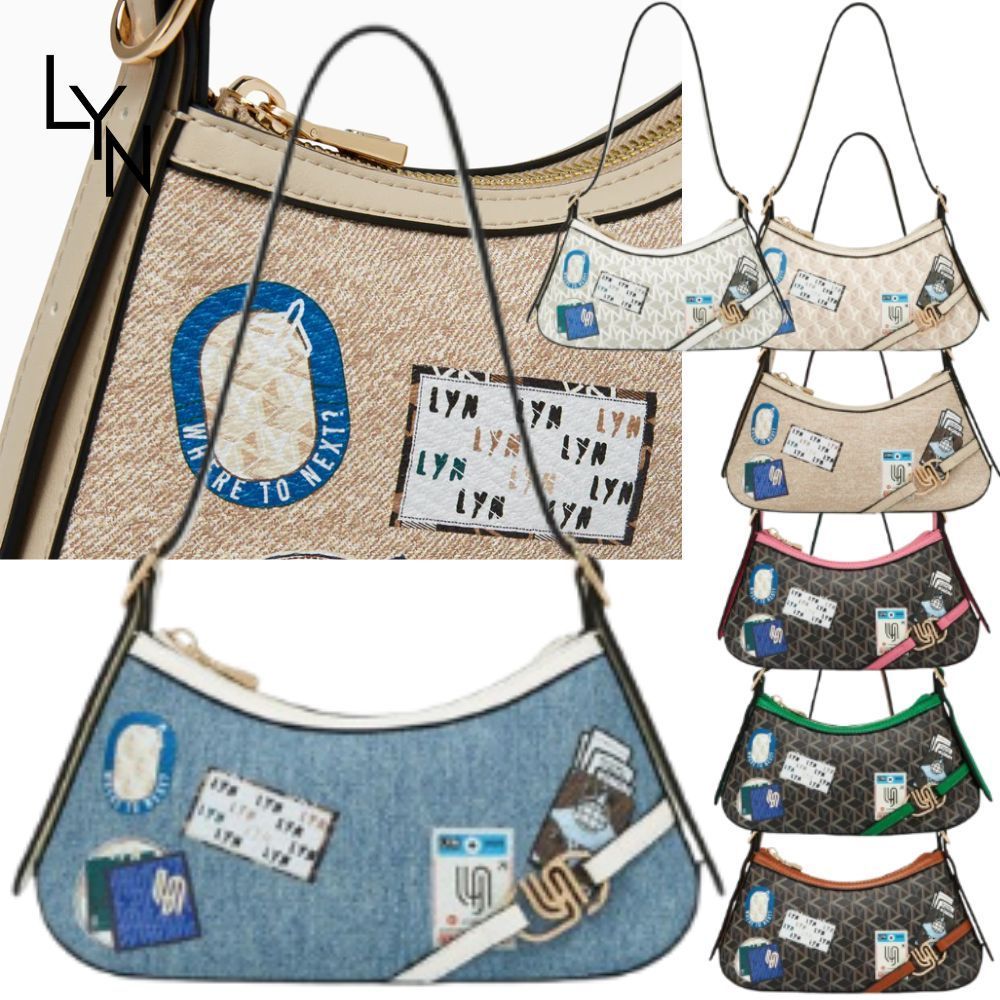 LYN Infinite ロゴ ショルダーバッグ ジッパー ２WAY