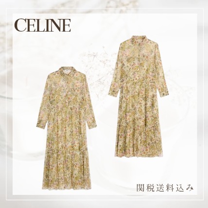 【CELINE】セリーヌ Plein Soleil Dress シャツドレス