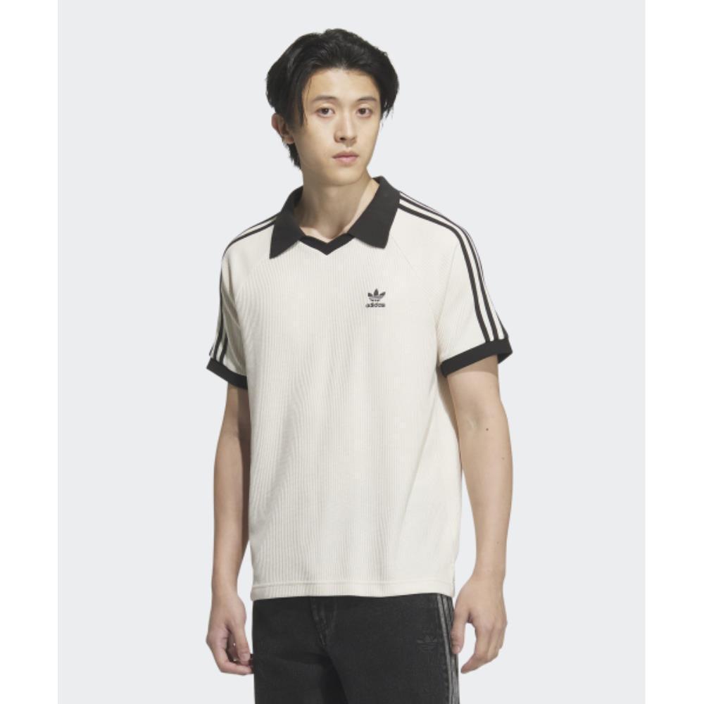 ★★Adairs★★ Waffle Short Sleeve Polo Shirt Wonder White J