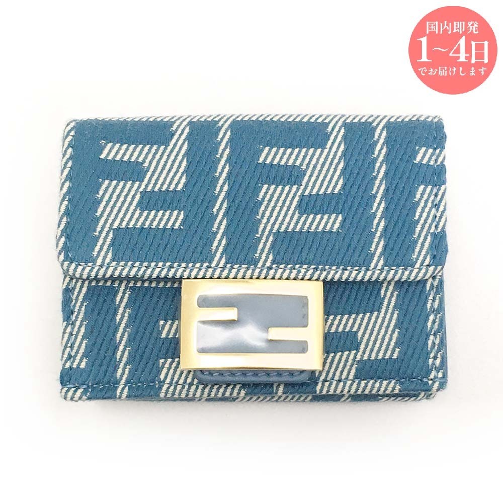 【新品・国内即発】FENDI 8M0395 AUNJ F1SKL 三つ折り財布 FF