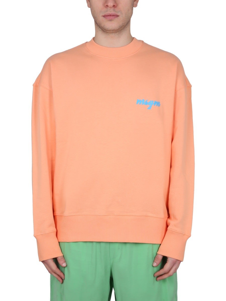 【送料&関税込】MSGM Crewneck Sweatshirt With Logo