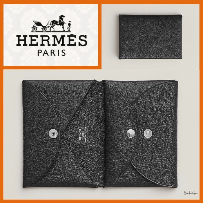 【洗練のブラックで魅せる】HERMES Calvi Duo Compact 黒色