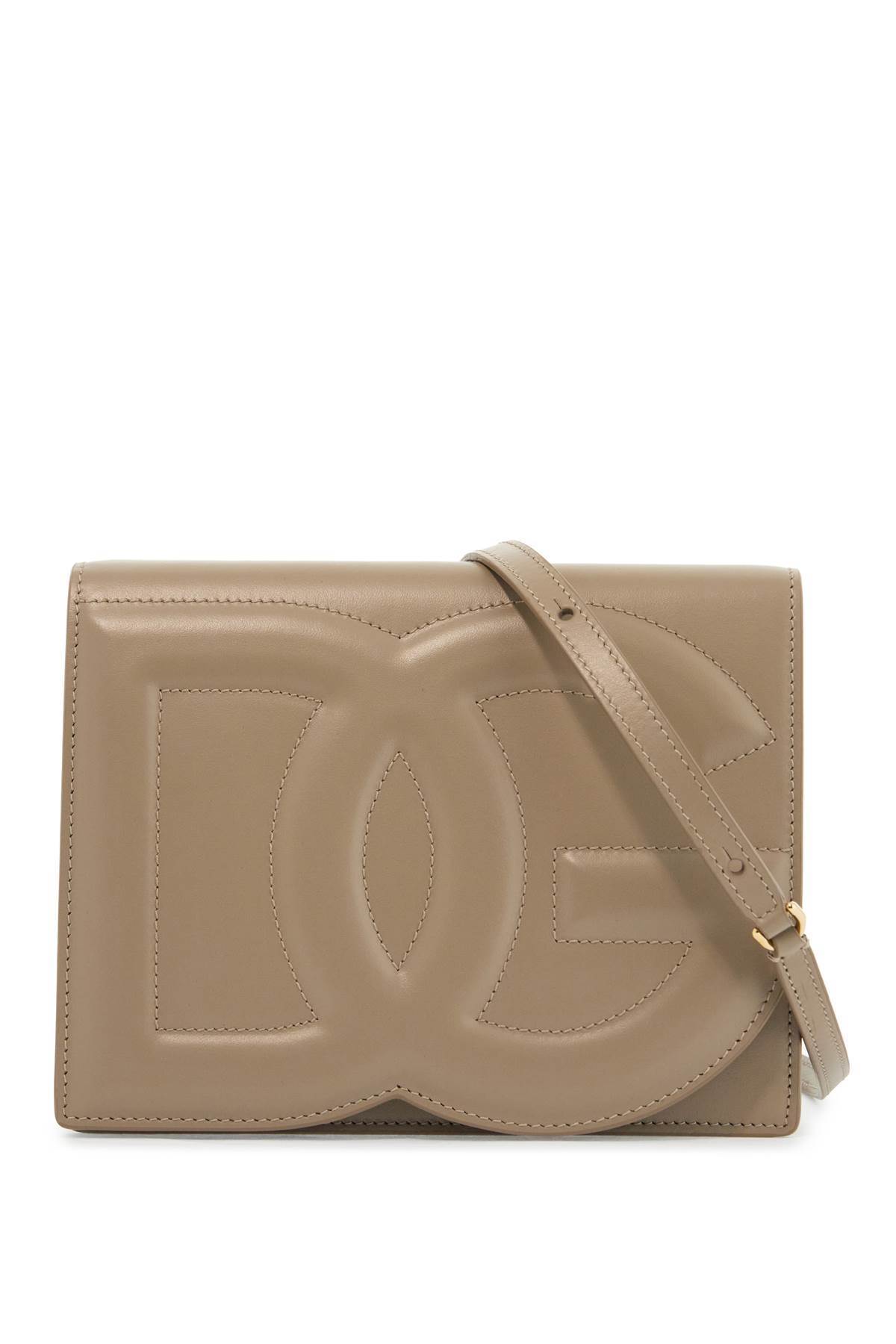 【送料&関税込】Dolce & Gabbana Taupe Calfskin Crossbody