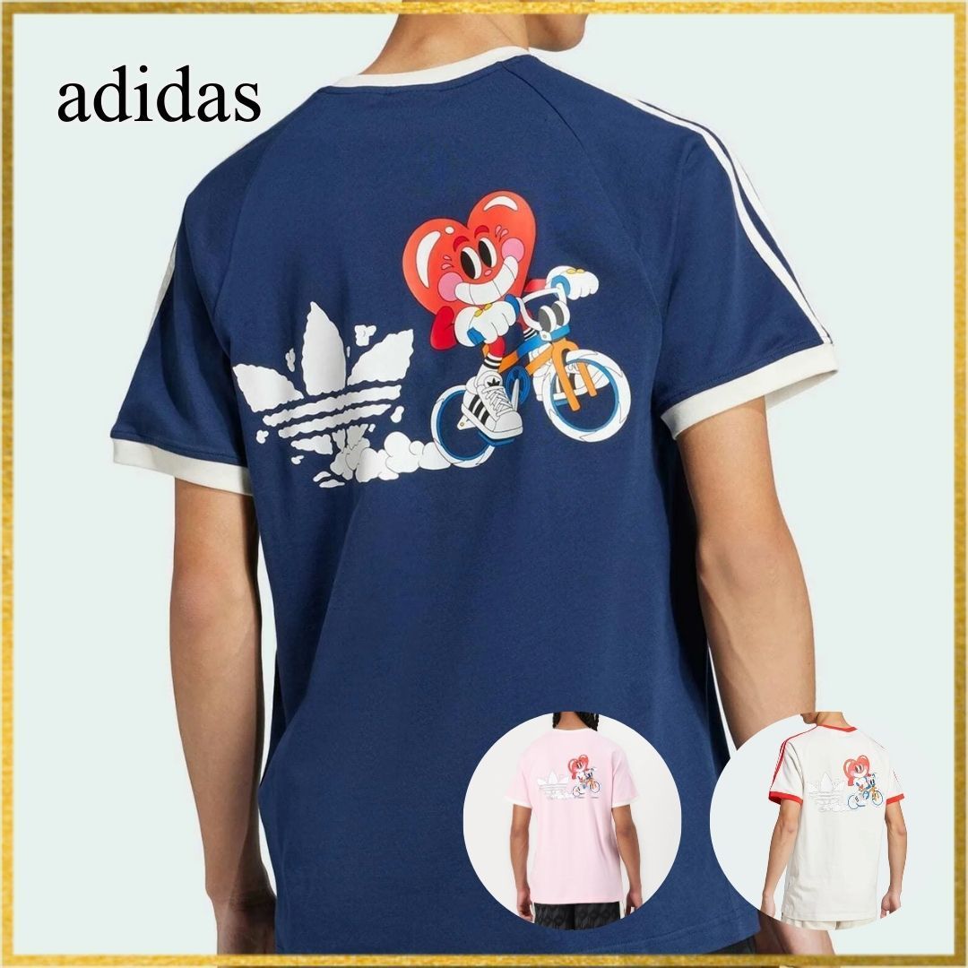 adidas｜ Originals CALI TEE プリント半袖Tシャツ