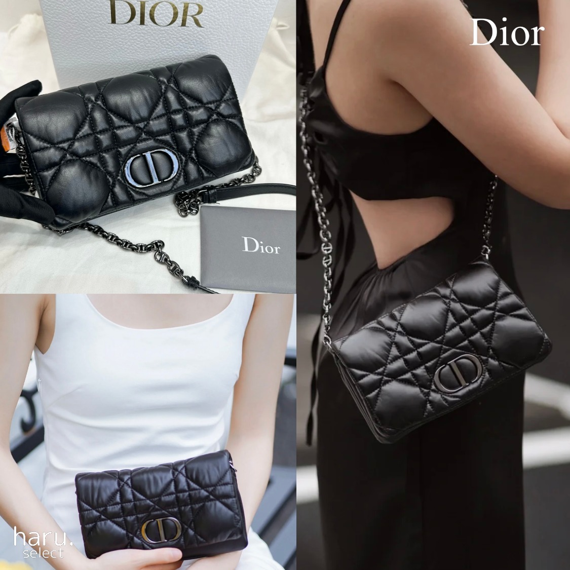 上品★エレガント【DIOR】CARO マイクロカナージュ ショルダー