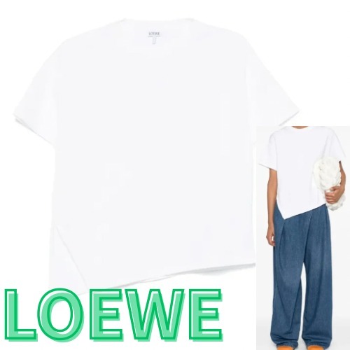 ホワイトアシンメトリーTシャツ