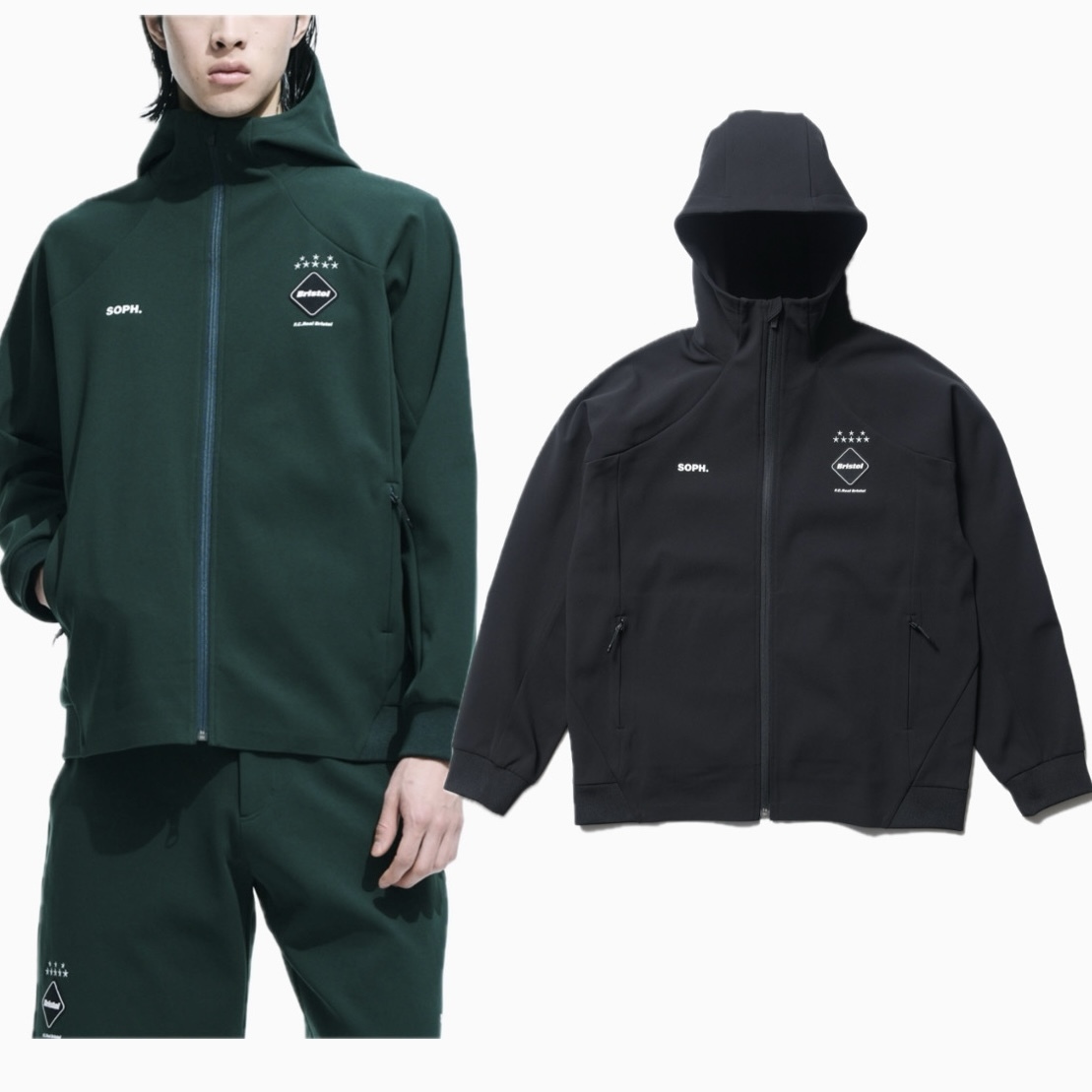 すぐ届く F.C.Real Bristol PDK HOODED JACKET 2色 関税送料無料