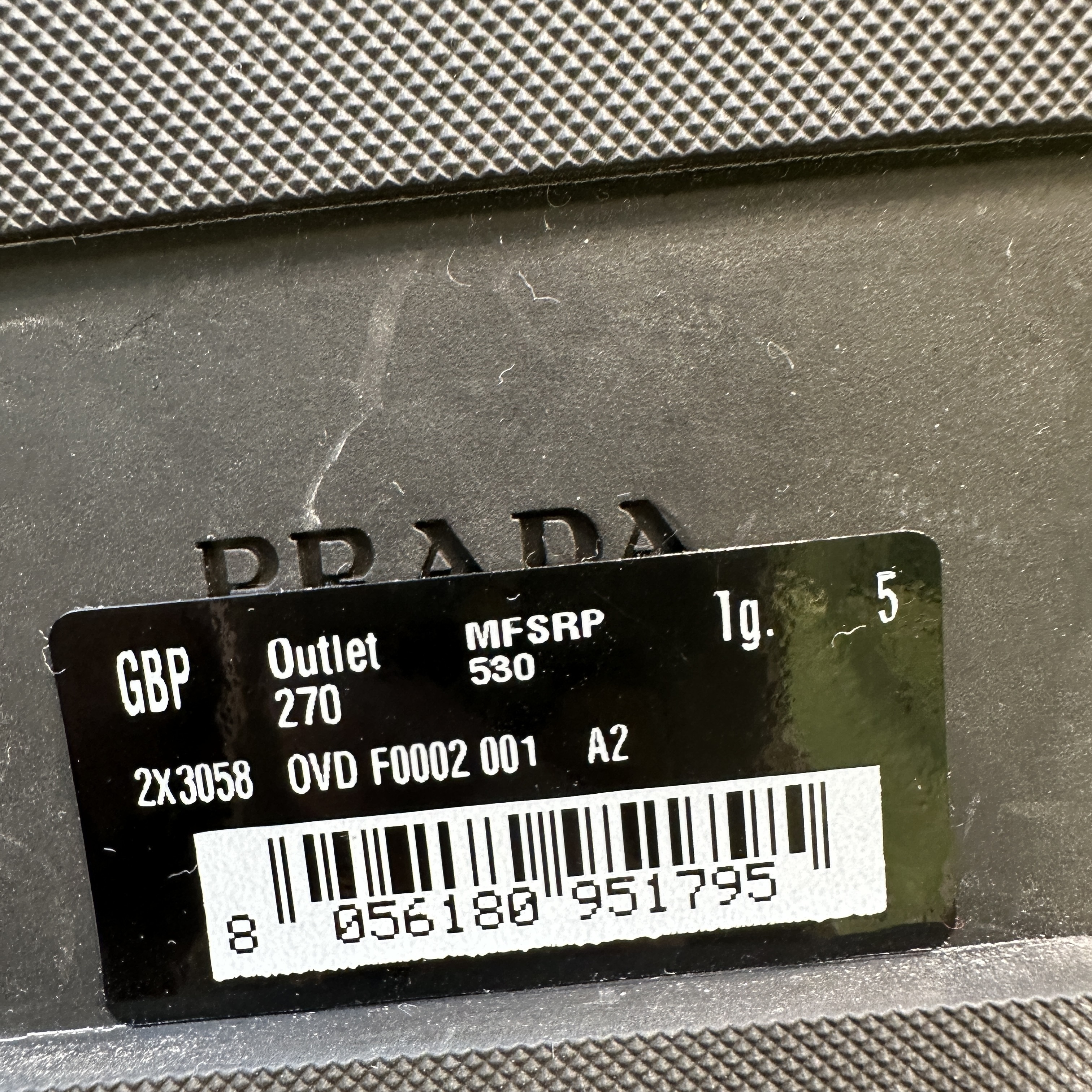 【VIPセール】PRADA プラダ MEN サンダル 2X3058 セール】プラダ☆レザー ロゴ スライド サンダル☆2X3058 OVD