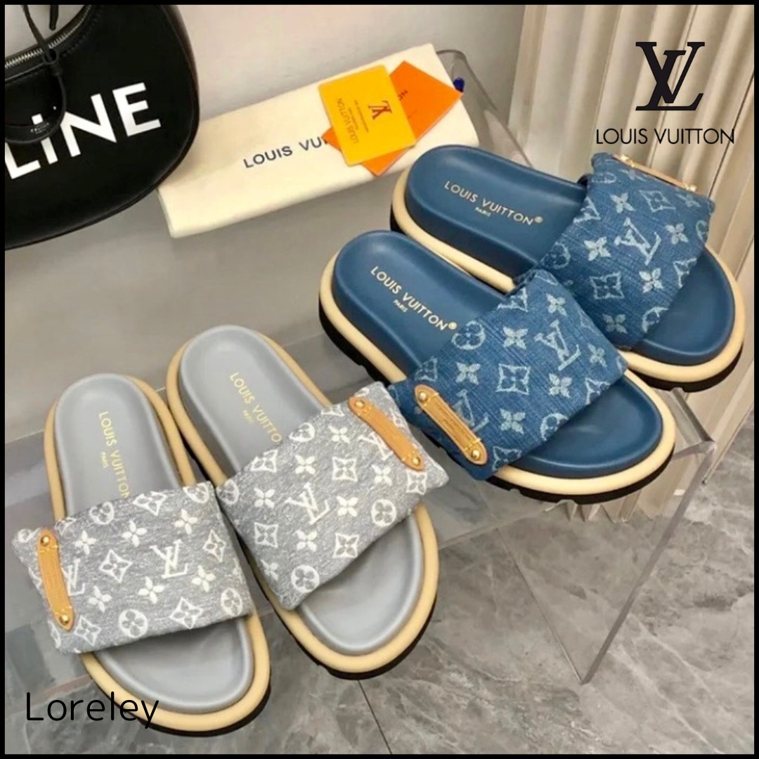 【国内未入荷】新作 Louis vuitton デニム サンダル