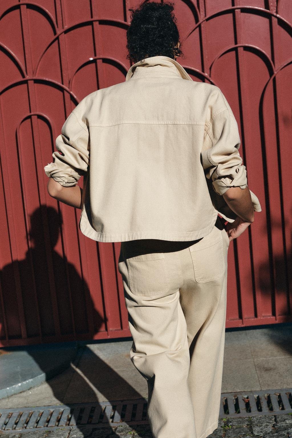 ☆ドイツ発*ZARA*新作*ショートデニムジャケット/CAMEL☆ ☆ドイツ発*ZARA*新作*ショートデニムジャケット/CAMEL☆ (ZARA