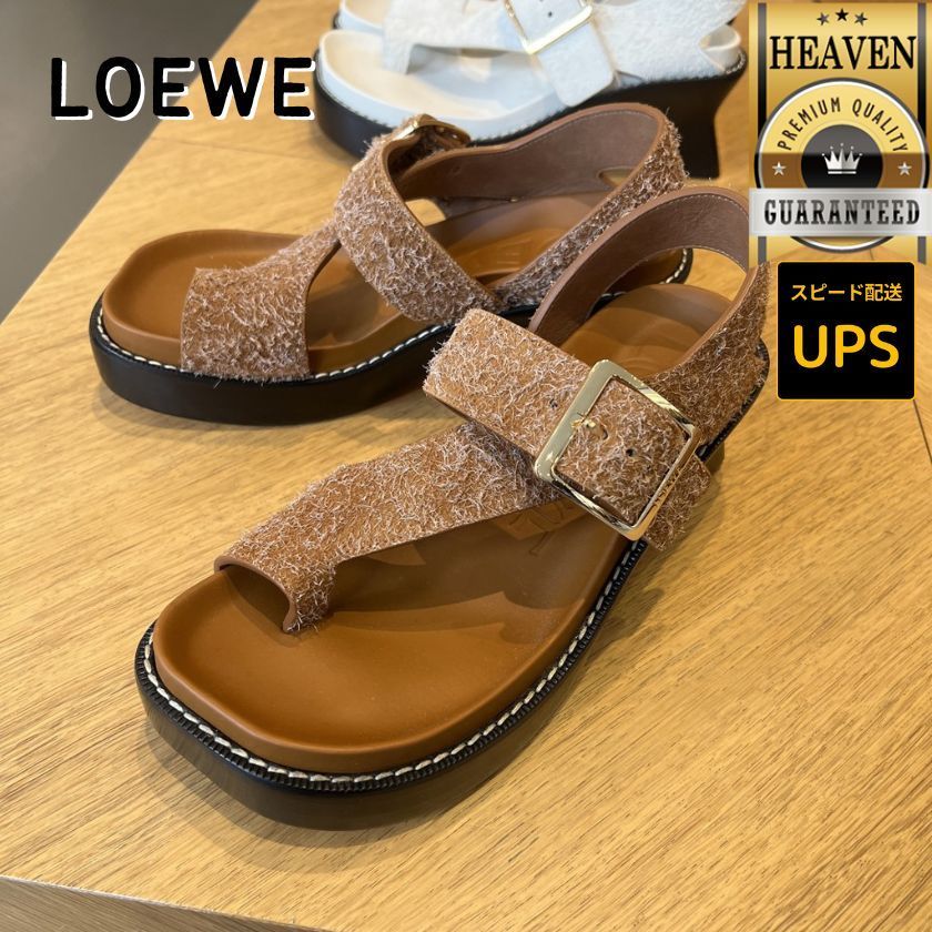 6万取引突破★UPS速達便利用！【LOEWE】ヒールサンダル 90