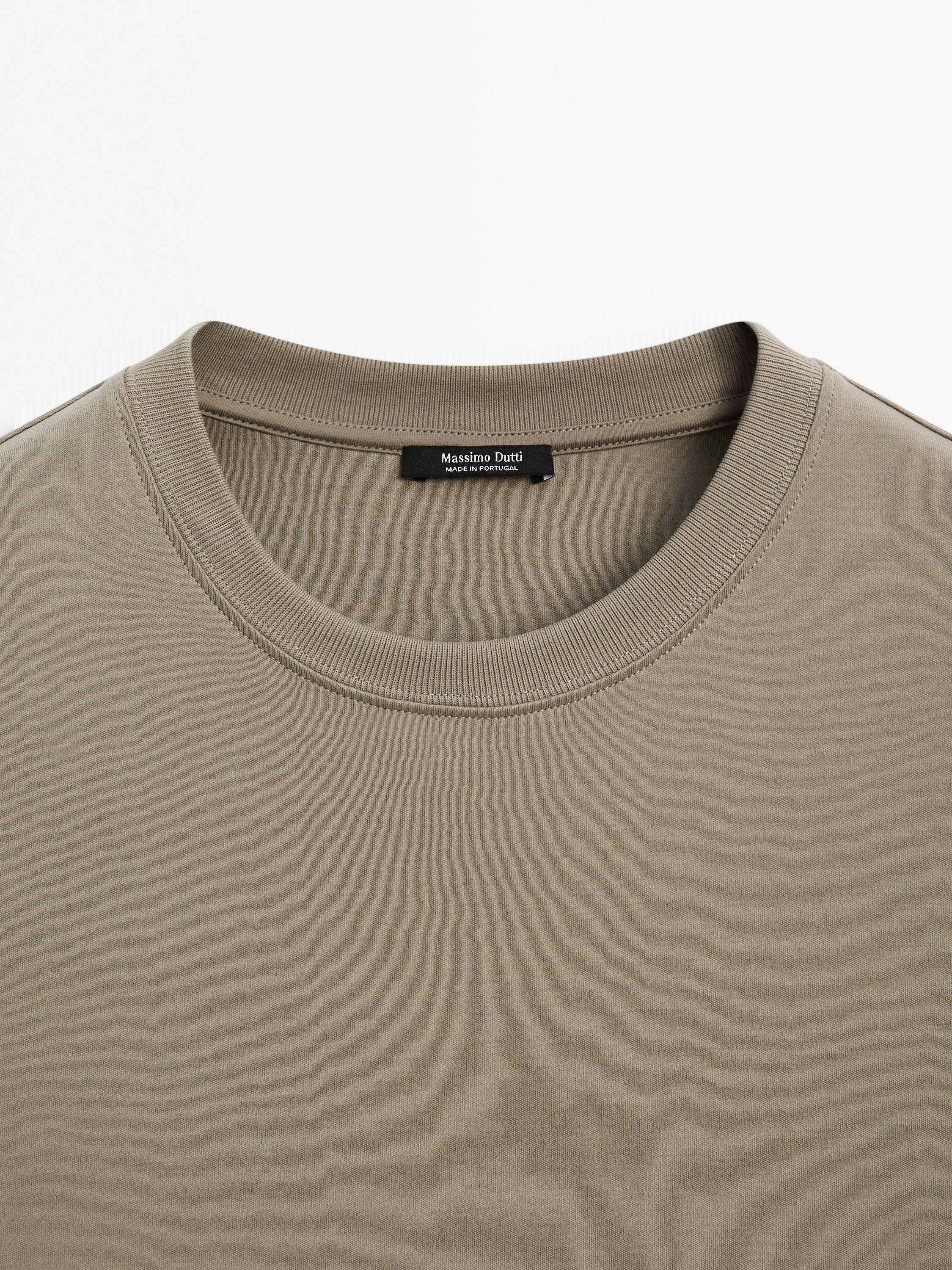 【MassimoDutti】日本未★マーセライズドコットン100% Tシャツ 06835937250-t.jpg?ts=1750250325024