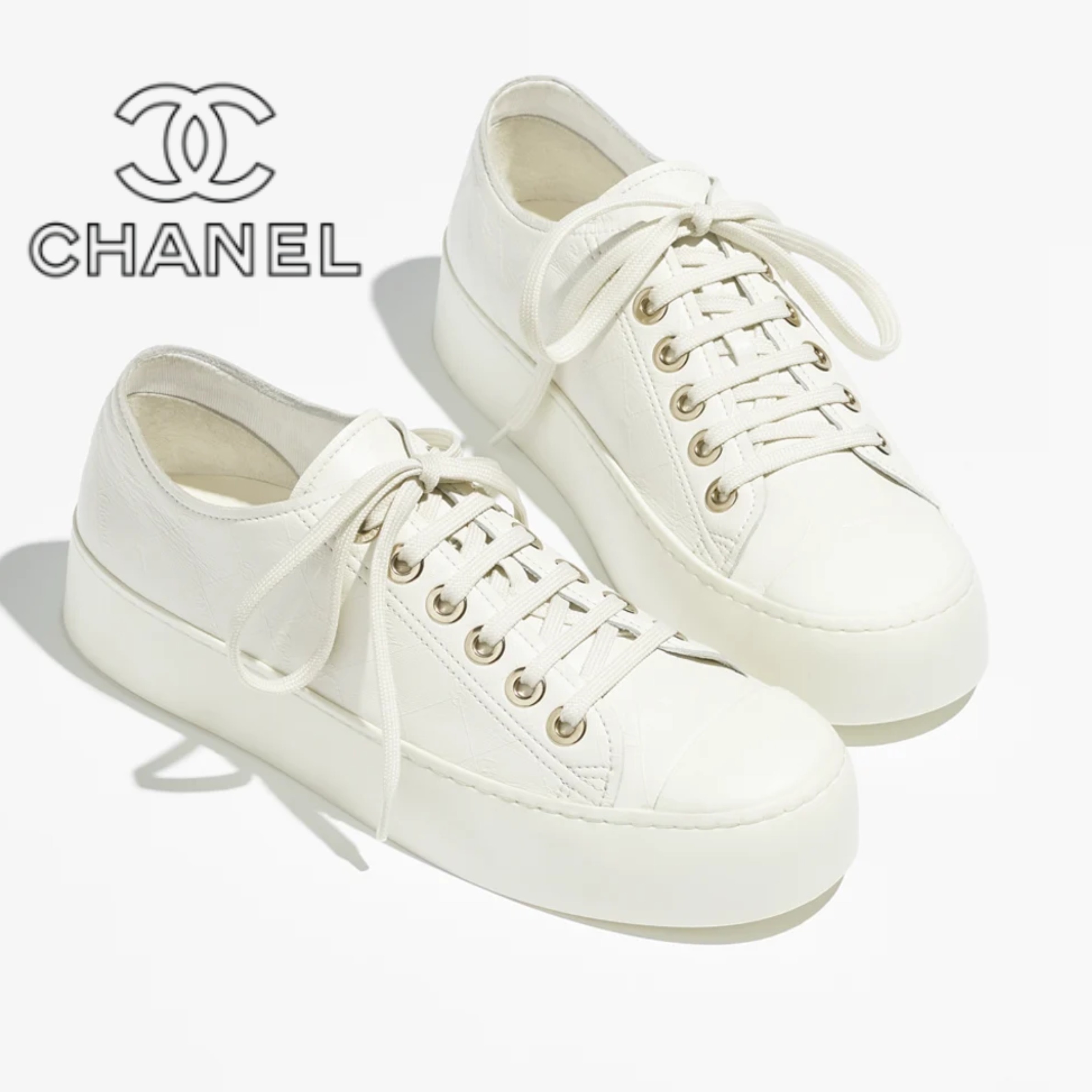 《さりげないCHANELがおしロゴがおしゃれ♪》25S新作 スニーカー