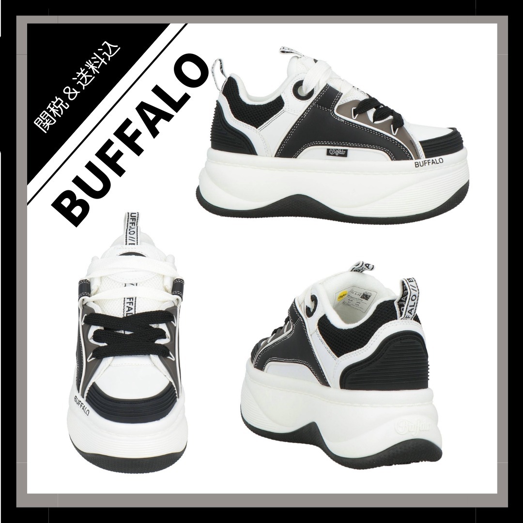 *BUFFALO*マルチカラーデザイン スニーカー ブラック