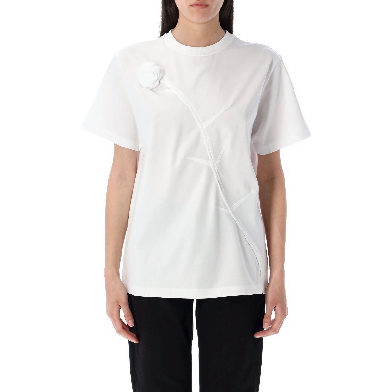 Tシャツ・カットソー Coperni SS25 ROSE BOXY TSHIRT (DJS131F5028 WHT)