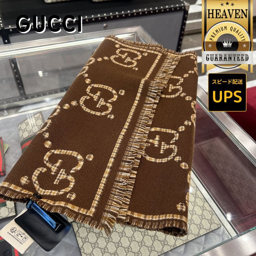 6万取引突破★UPS速達便利用！【GUCCI】660025_ウールスカーフ