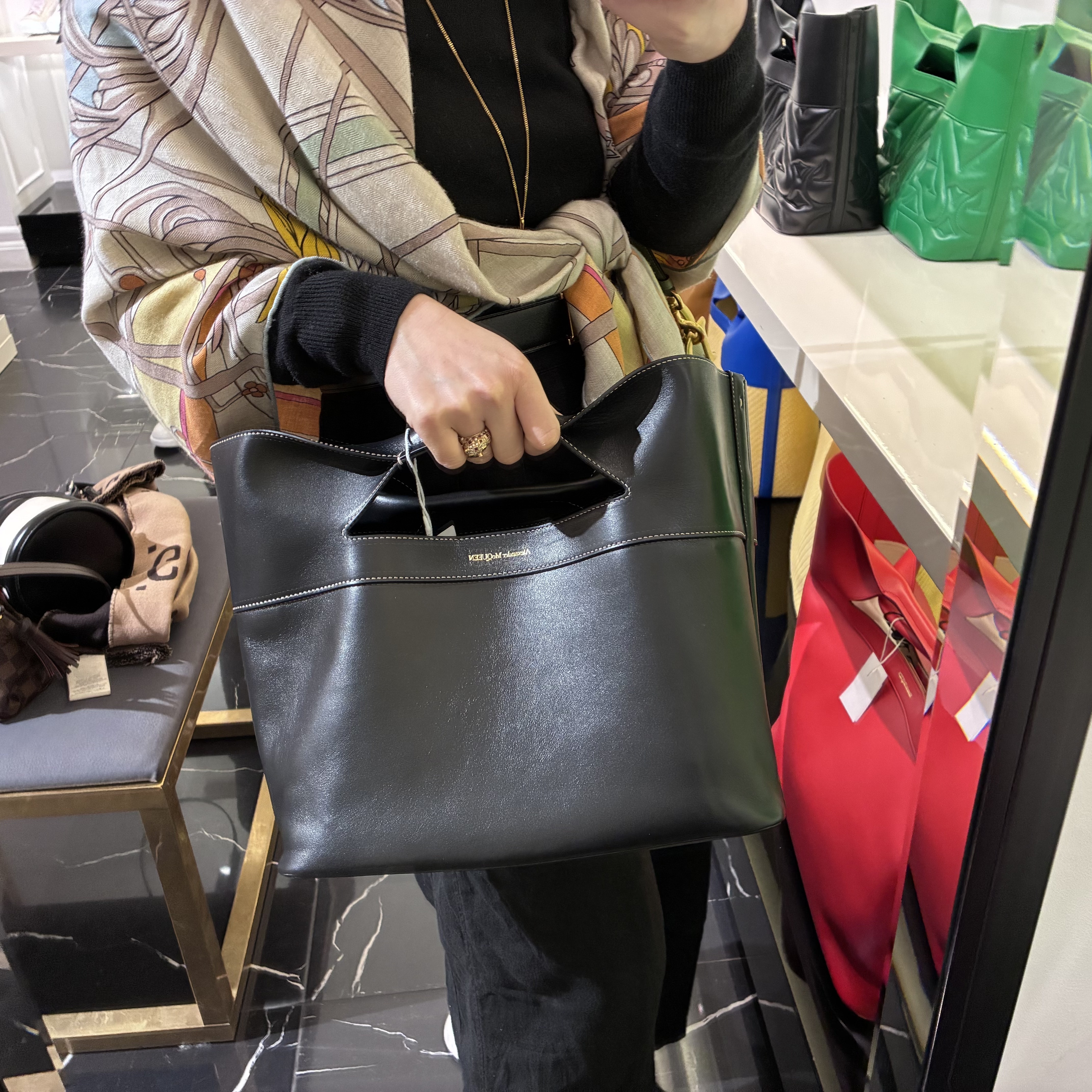 【VIPセール】Alexander McQueen THEBOW2ウェイトート