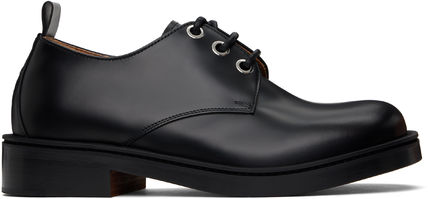 ★日本の職人技★ 関税込み】McQueen ブラック レースアップダービー Trunk 靴