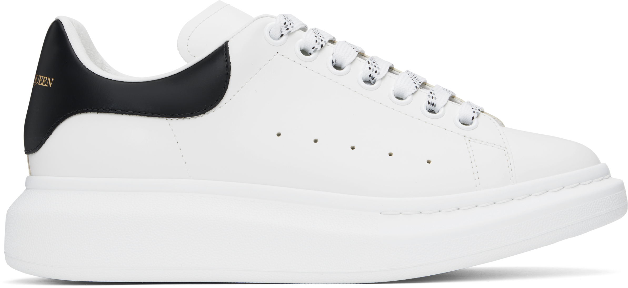 【関税込み】McQueen ホワイト＆ブラック Oversized スニーカー
