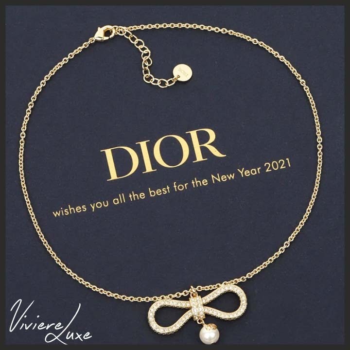 *パール×大人の魅力*【DIOR】Le Noeud de Dior ネックレス