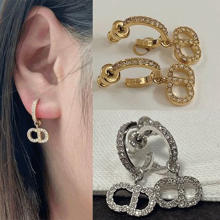 シルバー（銀色）系 Dior(ディオール) ピアス(レディース