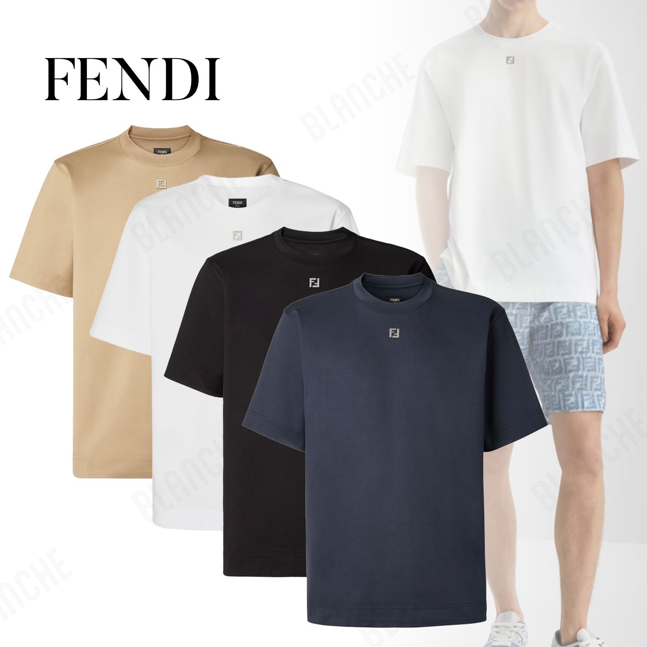 【FENDI 】オーバーサイズ 半袖クルーネックTシャツ