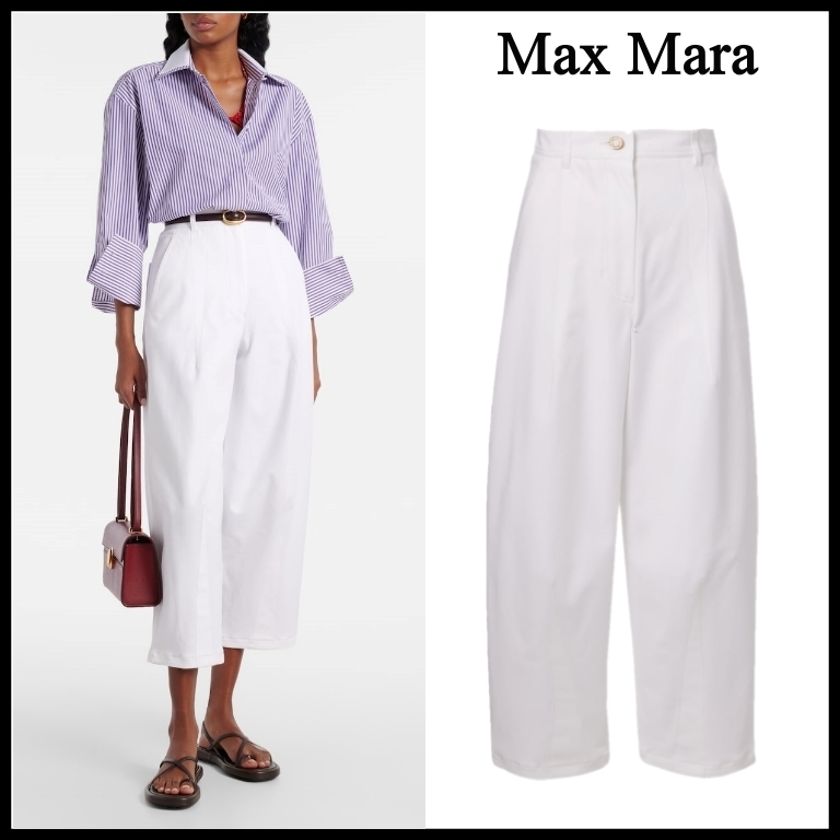 【Max Mara】Mina コットン ツイル バギーパンツ