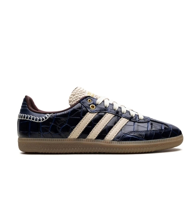 adidas x Wales Bonner 'Samba OG Navy Croc' スニーカー
