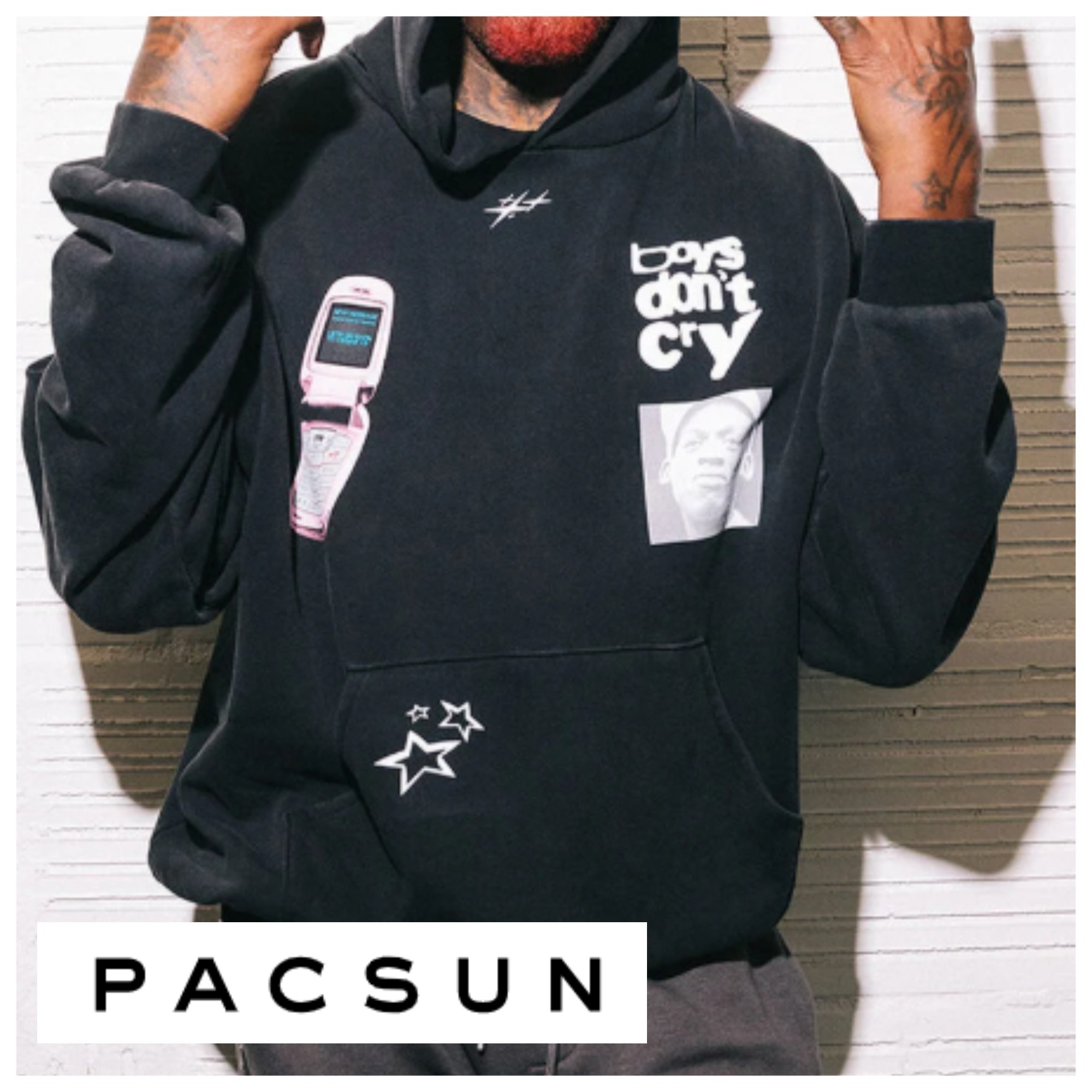 ★PACSUN★ ロッドマン ブランド RD ラスベガス フーディー
