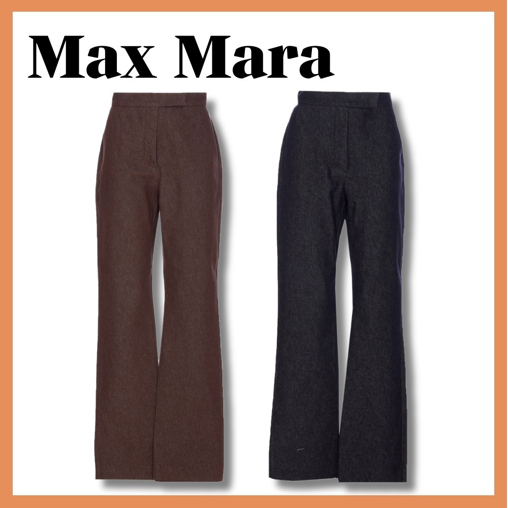 関税送料込☆【Max Mara】スリムフィット コットン パンツ