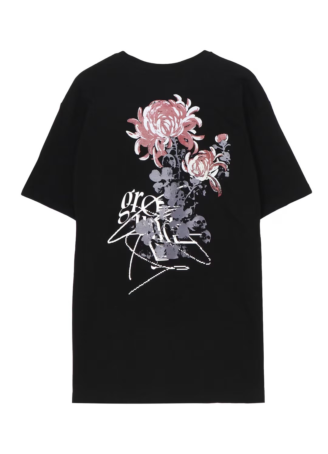 即納☆新作 COTTON JERSEY SKULL FLOWER T-SHIRT ユニセックス