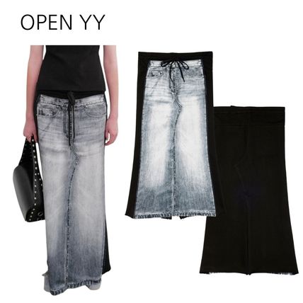 ☆AESPA カリナ 着用！！【open Yy】CARGO POCKET MAXI SKIRT