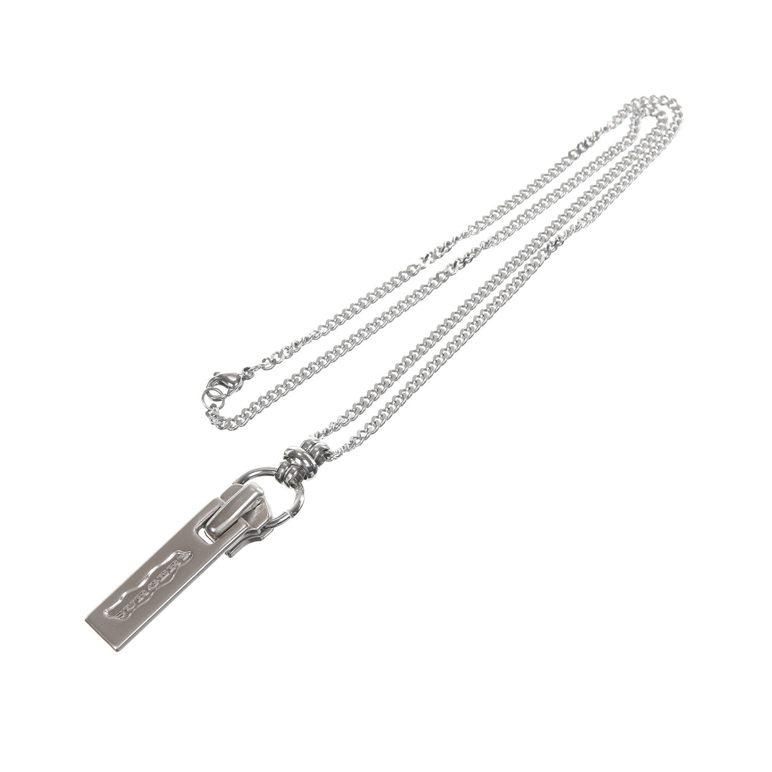 【SURGERY】 operatingroom logo zipper slider necklace