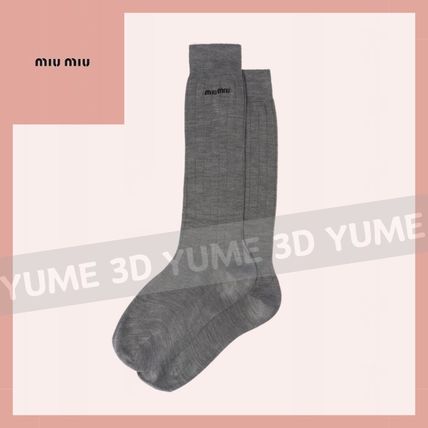 グレー（灰色）系 MiuMiu(ミュウミュウ) タイツ・ソックス