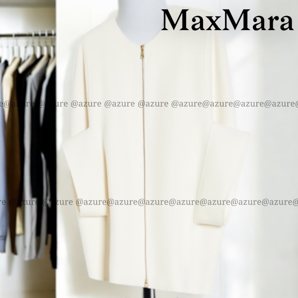 直営♪MAX MARA カシミア ムフロン ケープ PLACIDO