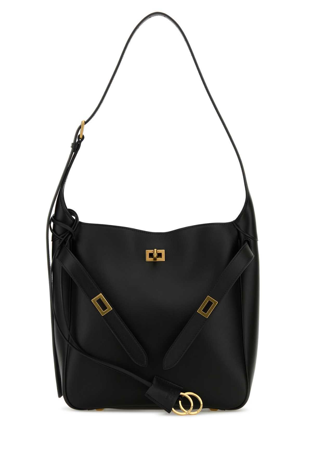 【関税&送料込】Balenciaga Black Leather Small Bel Air Shoul