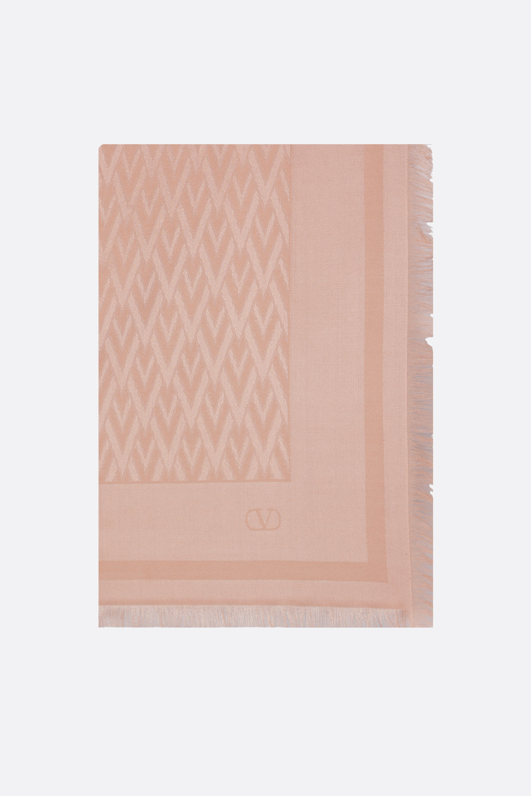 【関税&送料込】Valentino Garavani Toute La V Shawl In Silk