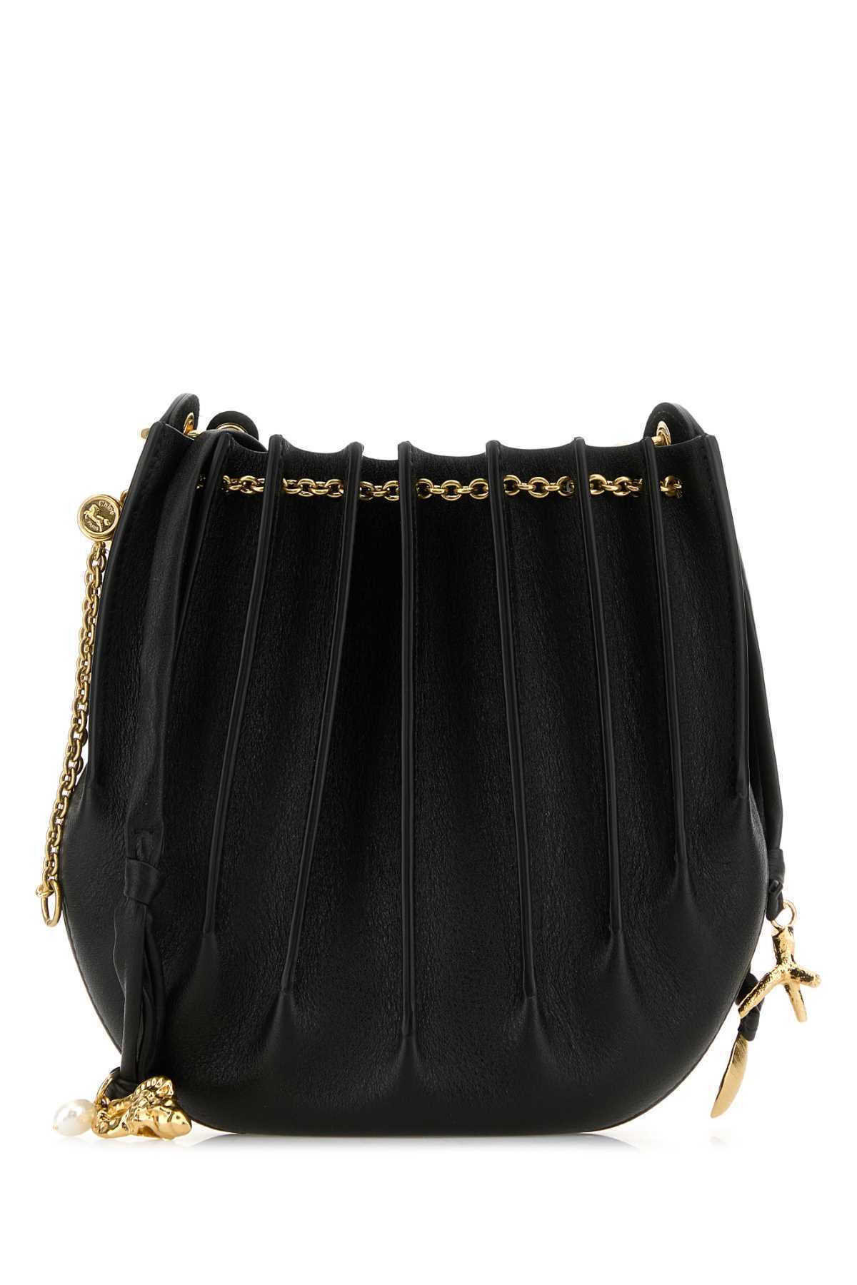 【関税&送料込】Chloe Black Leather Sea Treasures Crossbody