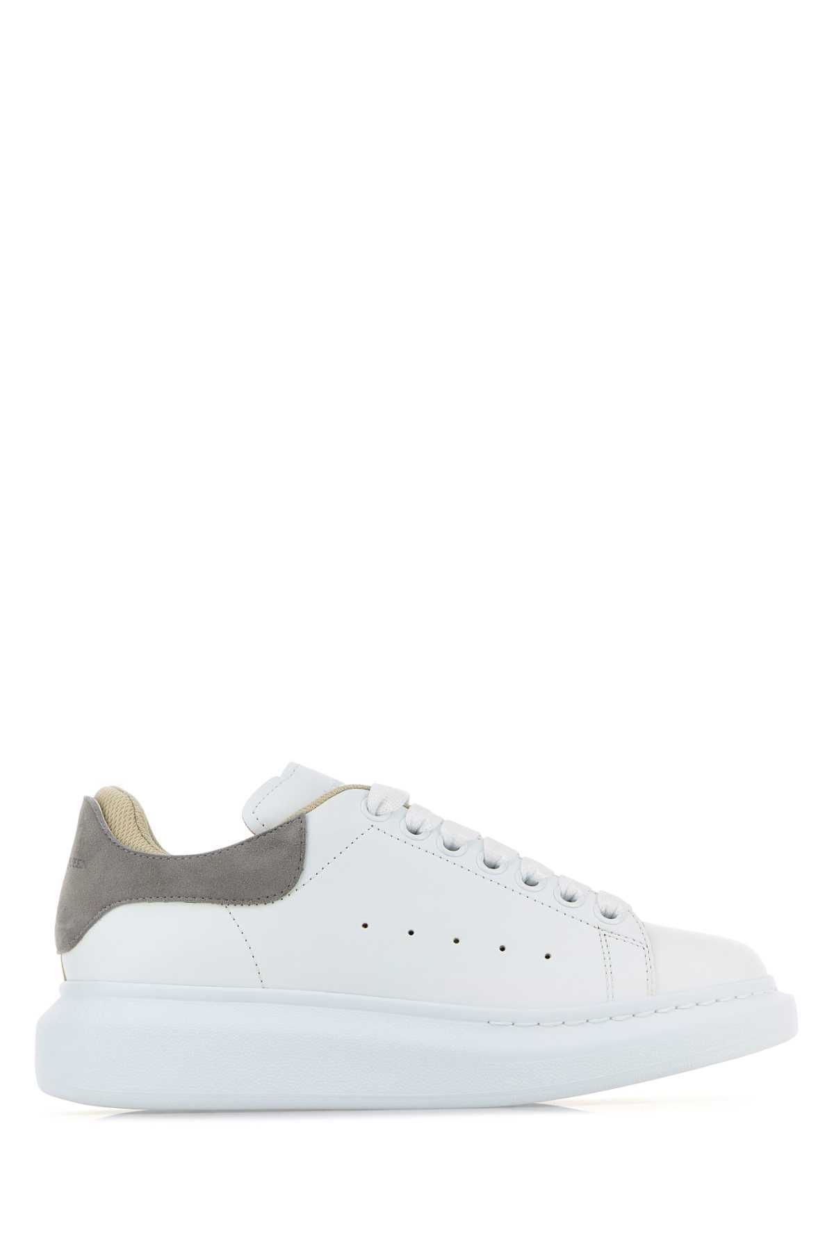 【関税&送料込】Alexander Mcqueen White Leather Sneakers