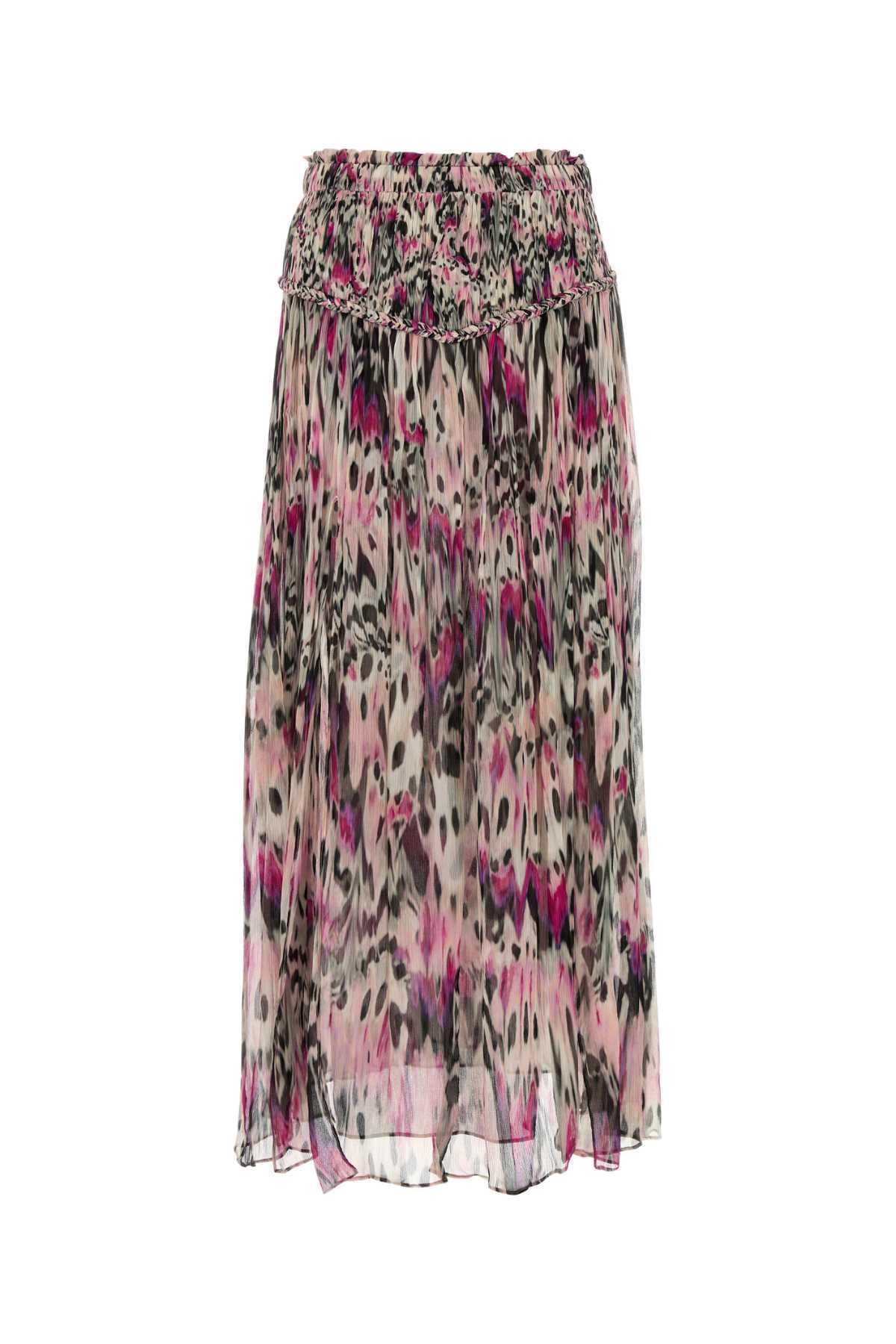 【関税&送料込】Isabel Marant Printed Silk Rolande Skirt
